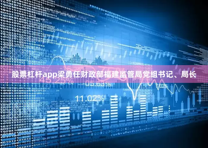 股票杠杆app梁勇任财政部福建监管局党组书记、局长